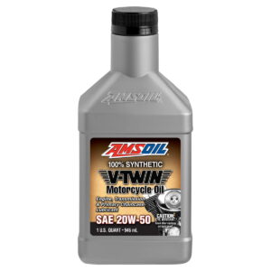 AMSOIL V-Twin 20W-50 Tam Sentetik Motosiklet Motor Yağı 946 ml