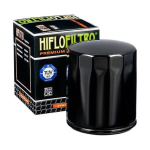 Hiflofiltro HF171B siyah Harley-Davidson motosiklet yağ filtresi ve kutusu